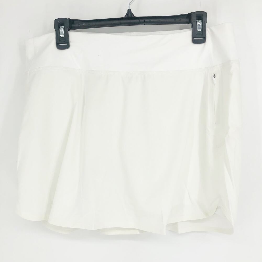 OUTDOOR VOICES Women's Hudson 4" Skort Size XXL White Lightweight NWT - Picture 3 of 10
